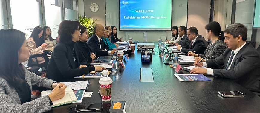 中國藥促會執行會長宋瑞霖會見烏茲別克斯坦衛生部 副部長Tashpulatov Farhodjon